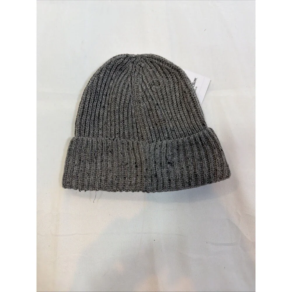 Goodfellow & Co Men’s One Size Ribbed Plaited Beanie 1 Piece Color Light Gray